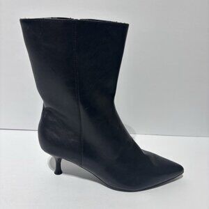 Rachel Zoe Women’s Zoey, Black Mid Calf Booties, Size 9.5 M